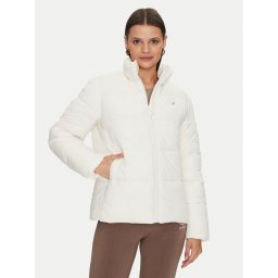 Guess Пухено яке New Claudia V4YL03 WFUD0 Бял Regular Fit