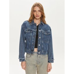 Pieces Дънково яке Alfi 17148808 Син Regular Fit