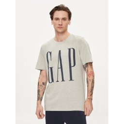 Gap Тишърт 866774-02 Сив Regular Fit
