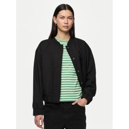 Pieces Яке бомбър Annie 17150150 Черен Regular Fit
