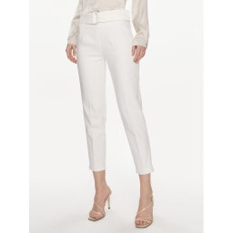 Morgan Текстилни панталони 241-PBACI.F Екрю Regular Fit