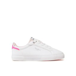 Pepe Jeans Гуменки Kenton Basic Girl PGS30549 Бял