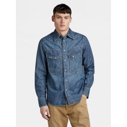 G-Star Raw дънкова риза Dakota D23006-D539 Син Regular Fit