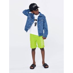 Karl Lagerfeld Kids Плувни шорти Z90049 Зелен Regular Fit