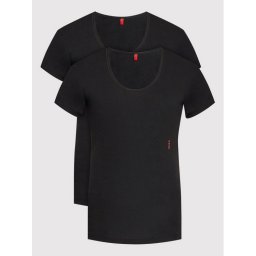 HUGO Комплект тениски Twin 50469660 Черен Regular Fit
