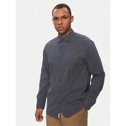 Tommy Hilfiger Риза Mini Geo MW0MW25036 Тъмносин Regular Fit