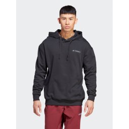 adidas Суитшърт Terrex Logo IB6565 Черен Regular Fit