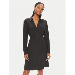 Calvin Klein Рокля тип риза K20K207152 Черен Regular Fit