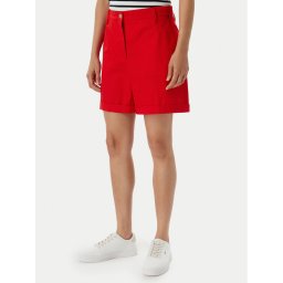 Tommy Hilfiger Шорти от плат WW0WW41769 Червен Regular Fit