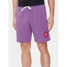 Champion Спортни шорти 219850 Виолетов Comfort Fit