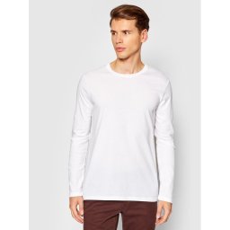 United Colors Of Benetton Тениска с дълъг ръкав 3U53J1F05 Бял Relaxed Fit