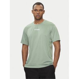 adidas Тениска от техническо трико Terrex Multi IP4781 Зелен Regular Fit