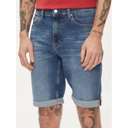 Calvin Klein Jeans Дънкови шорти J30J324874 Син Slim Fit