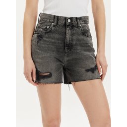 Tommy Jeans Дънкови шорти DW0DW17652 Сив Mom Fit