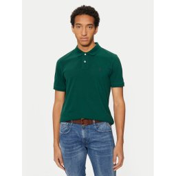 U.S. Polo Assn. Тениска с яка и копчета MUP3312 Зелен Regular Fit