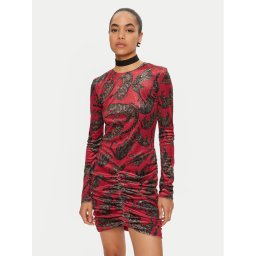 Just Cavalli Ежедневна рокля 77PAO920 Червен Slim Fit