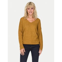 ONLY Пуловер Rica 15224360 Оранжев Regular Fit