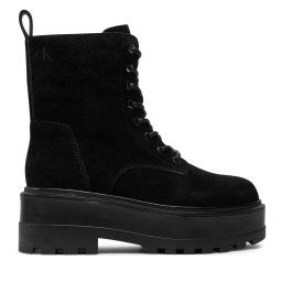 Туристически oбувки Calvin Klein Jeans Flatform Zip Laceup Mg S YW0YW01554 Черен