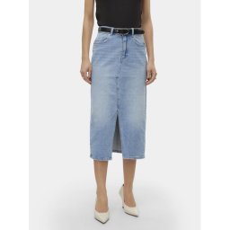 Vero Moda Дънкова пола Veri 10295731 Син Regular Fit