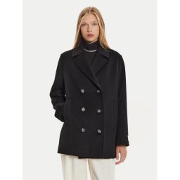 Calvin Klein Вълнено палто K20K207699 Черен Regular Fit