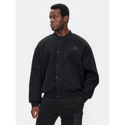 adidas Яке бомбър Brand Love IW3550 Черен Loose Fit