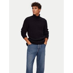 Selected Homme Поло Ryan 16077218 Черен Regular Fit