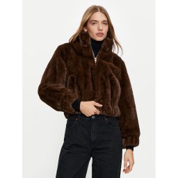 Liu Jo Кожено палто WF4223 E0946 Кафяв Regular Fit