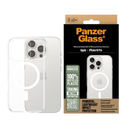 Гръб PanzerGlass HardCase за iPhone 16 Pro, White MagSafe - Прозрачен