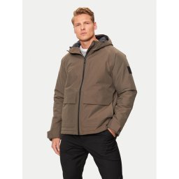 Jack Wolfskin Яке за дъжд Tempeltor A60205 Кафяв Regular Fit