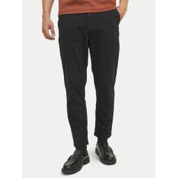 Jack & Jones Чино панталони Harlow 12242188 Черен Tapered Fit