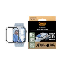 Стъклен протектор за часовник PanzerGlass за Apple Watch 46 mm, Snappie Full Body Slim - Прозрачен