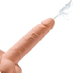 Мъжки празнещ се пенис колан "FETISH TOP SQUIRTING FLESH" 19 см