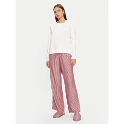Tommy Hilfiger Пижама UW0UW04853 Тъмночервен Regular Fit