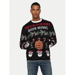 Only & Sons Пуловер Xmas 22031171 Черен Regular Fit