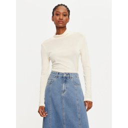 Vila Поло Jolini 14102279 Екрю Slim Fit