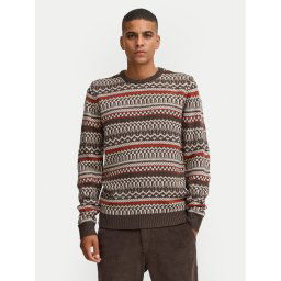Blend Пуловер 20717485 Кафяв Regular Fit