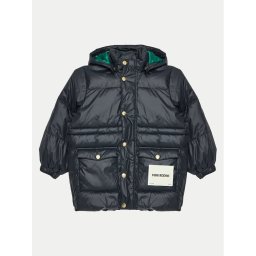 Mini Rodini Пухено яке 2371010999 Черен Regular Fit