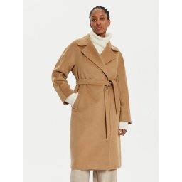 Weekend Max Mara Вълнено палто Cascia 2425016082 Бежов Regular Fit