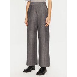 Max Mara Leisure Текстилни панталони Foggia 2426786108 Сив Wide Leg