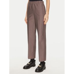 Max Mara Leisure Текстилни панталони Quiete 2426786048 Кафяв Straight Fit