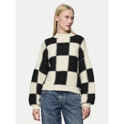 Pieces Пуловер Namie 17151160 Бежов Regular Fit