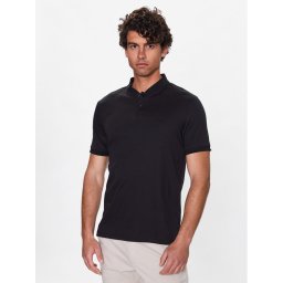 Calvin Klein Тениска с яка и копчета K10K111201 Черен Regular Fit