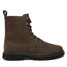 Туристически oбувки Calvin Klein Jeans Eva Boot Mid Laceup Rebellious YM0YM01071 Кафяв