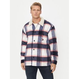 Tommy Jeans Риза-яке Sherpa DM0DM19652 Тъмносин Regular Fit