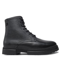 Ботуши Tommy Hilfiger Comfort Tl Texture Lth Boot FM0FM05182 Черен