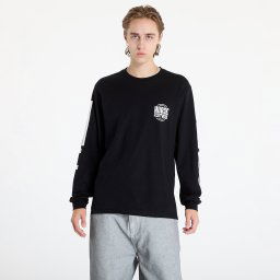 Тениска Horsefeathers Tall Typo Long Sleeve T-Shirt Black S