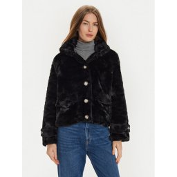 Vero Moda Кожено палто Sonjaeva 10310303 Черен Regular Fit