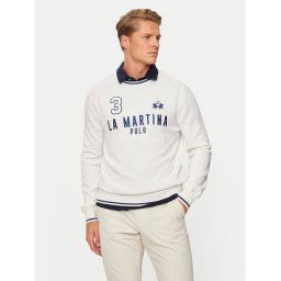 La Martina Пуловер ZMS303 YW120 Екрю Regular Fit