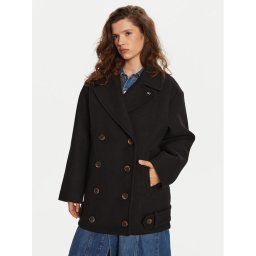 Tommy Jeans Преходно палто DW0DW19752 Черен Regular Fit