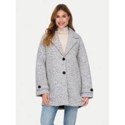 ONLY Вълнено палто Sophia 15321880 Сив Relaxed Fit